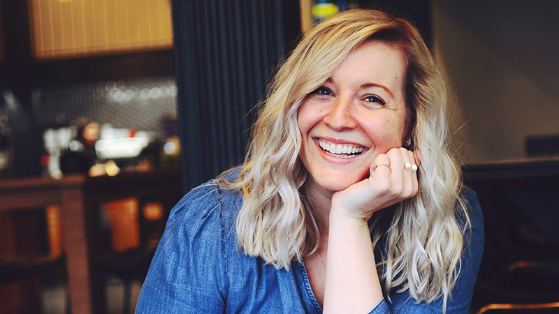 happy and confident woman smiling